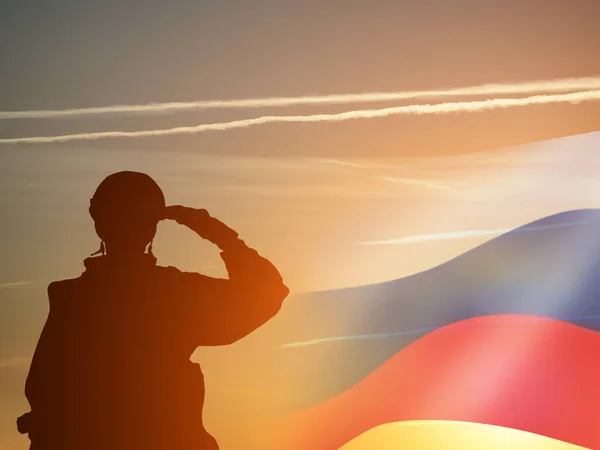 Wenskaart Voor Strijdkrachten Navy Dagen Februari Russische Viering Begrip Patriottisme — Stockfoto