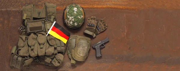 Németország Zászlaja Koncepció Hazafiság Becsület — Stock Fotó