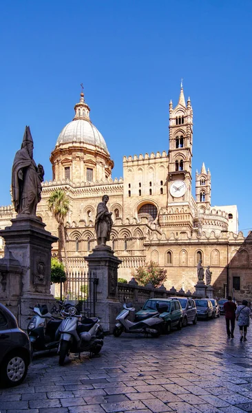 Cúpula Campanario Catedral Palermo — Foto de Stock
