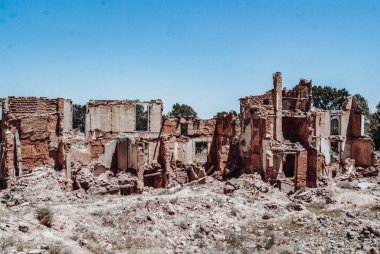 Belchite evinin manzarası