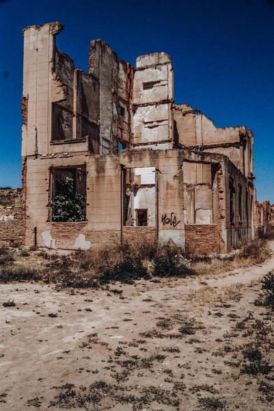 Παλιό Δημαρχείο Του Belchite — Φωτογραφία Αρχείου
