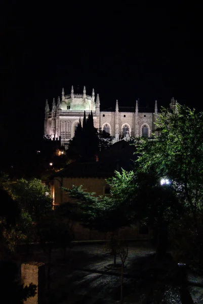 Iluminación Del Monasterio San Juan Los Reyes — Foto de Stock