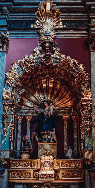 Altar Der Kirche San Idelfonso Toledo — Stockfoto