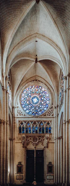 Toledo Katedrali Nin Roseton — Stok fotoğraf