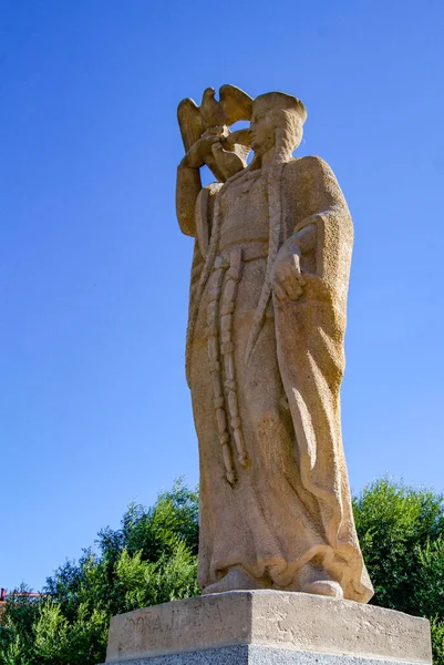 Statue Doa Jimena Von Burgos Gewidmet — Stockfoto