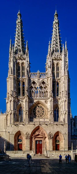 View Main Facade Cathedral Burgos — Stock Photo, Image