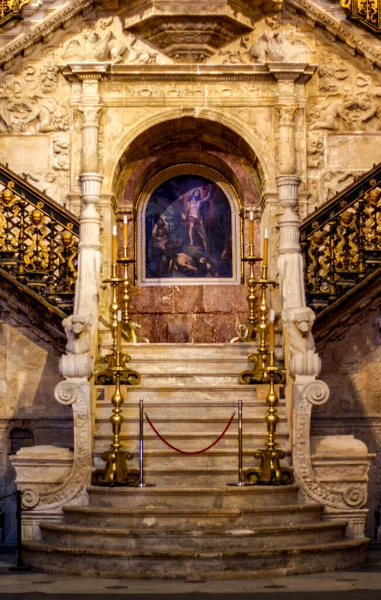 Innentreppe Der Kathedrale Von Burgos — Stockfoto