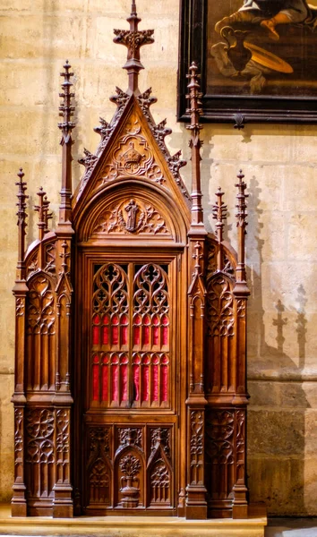 Confessional Interior Cathedral Burgos — Stock Photo, Image