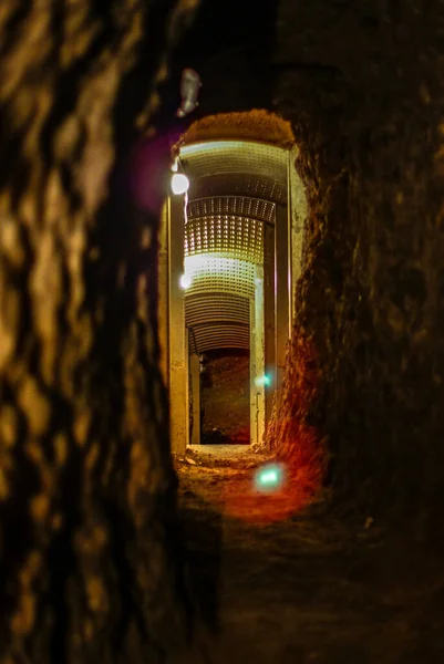 Corridors Underground Galleries Burgos Fortress — Stock Photo, Image