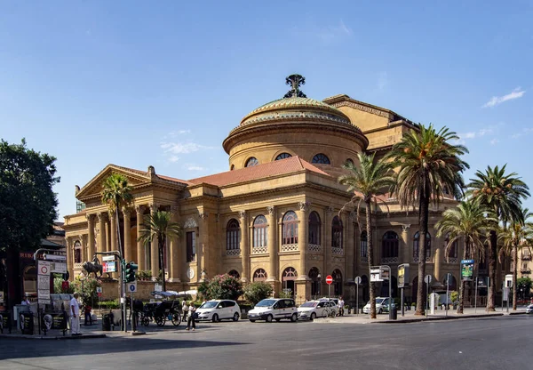 Vista General Del Teatro Massimo Palermo — Foto de Stock