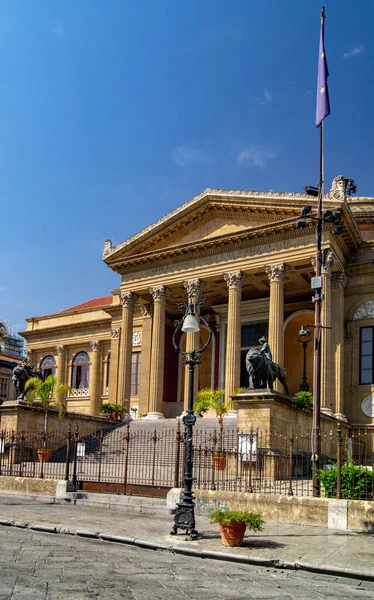 Independientemente Fachada Principal Catedral Palermo — Foto de Stock