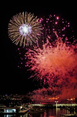 Blanes 'daki meşhur yıllık havai fişek yarışması.