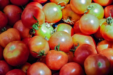 Blanes meyve ve sebze pazarında domates