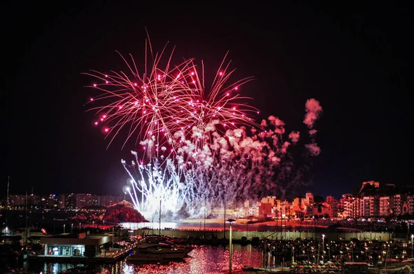 Célèbre Concours Pyrotechnique Annuel Blanes — Photo