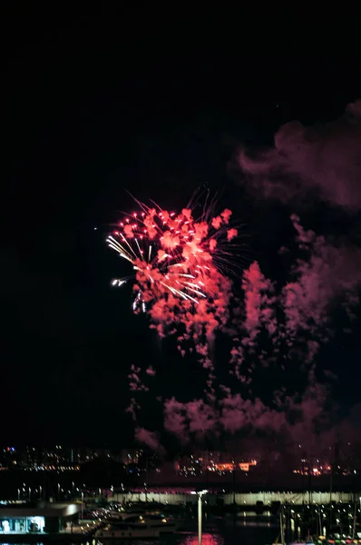 Famous Blanes Fireworks Contest — Stock Photo, Image