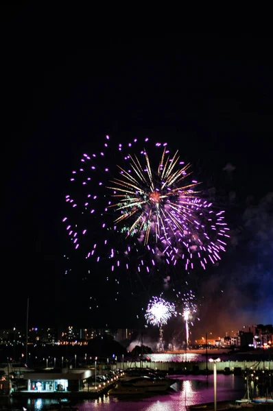 Blanes Famoso Concurso Anual Fuegos Artificiales — Foto de Stock