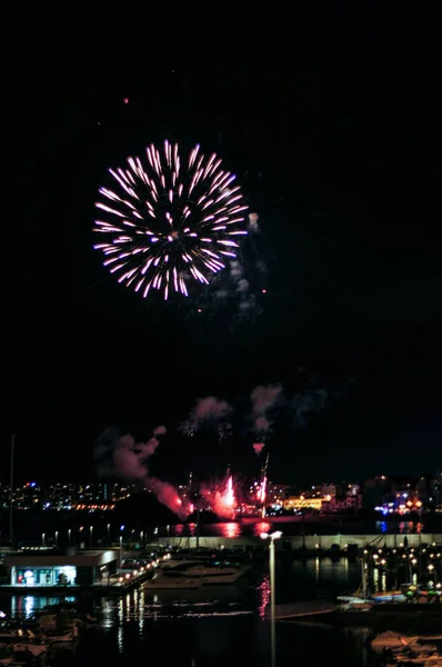 Blanes Famoso Concorso Annuale Fuochi Artificio — Foto Stock