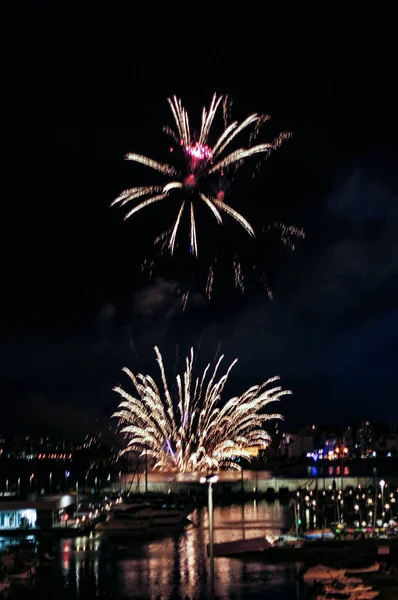 Blanes Famoso Concorso Annuale Fuochi Artificio — Foto Stock