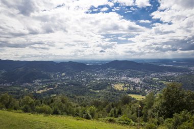 Schwarzwald, Baden-Wurttemberg dağ silsilesi Panoraması 