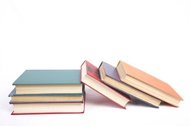Beyaz arkaplan üzerine kitaplar