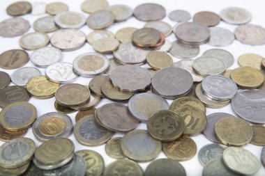 çeşitli modern sikke koleksiyonu 