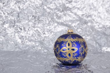 Gümüş mor güzel cam Noel ağacı oyuncak o kalıpları