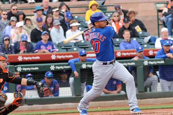 Wilson Contreras Chicago Cubs Allo Scottsdale Stadium Scottsdale Usa Marzo — Foto Stock