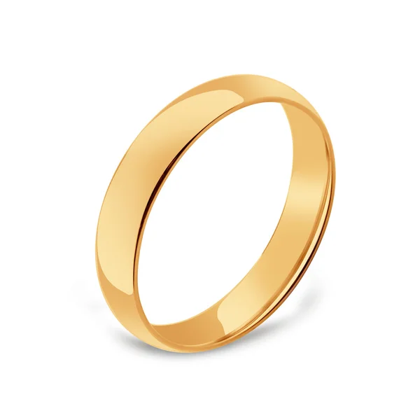 Zlatý snubní prsten Royalty Free Stock Obrázky