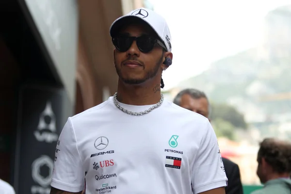 Monte Carlo, Monako (Fransa). 22-26 Mayıs 2019. Formula 12019 Monako Grand Prix 'si. Mercedes 'li Lewis Hamilton
