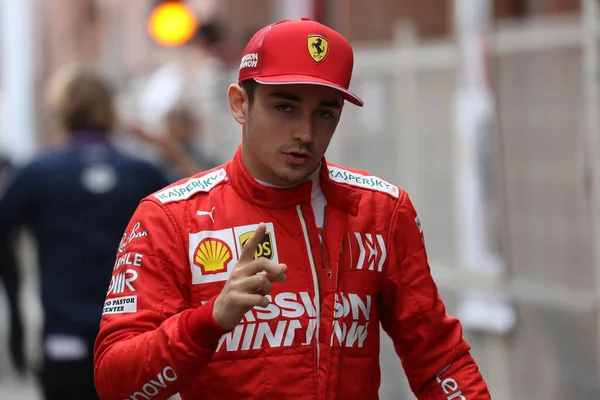 摩纳哥蒙特卡洛 2019年5月22日至26日 2019年摩纳哥大奖赛 Scuderia Ferrari的Charles Leclerc — 图库照片