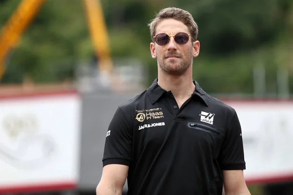 Monte Carlo Mónaco Mayo 2019 Romain Grosjean Rich Energy Haas — Foto de Stock