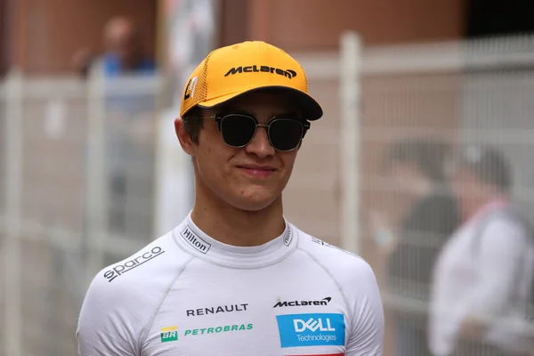 Monte Carlo Monaco Mai 2019 Lando Norris Mclaren Team Paddock — Photo