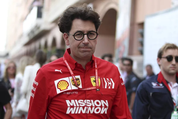 Monte Carlo Mónaco Mayo 2019 Ferrari Team Principal Mattia Binotto — Foto de Stock