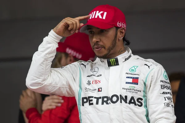 Monte Carlo Monako Maja 2019 Lewis Hamilton Mercedes Amg Petronas — Zdjęcie stockowe