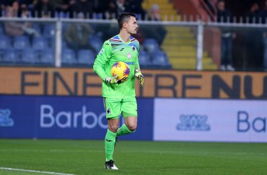 Cenova, İtalya. 18 Aralık 2019. İtalyan Serisi A. Uc Sampdoria, Uc Sampdoria 'dan Juventus Fc. Emil Audero' ya karşı..   