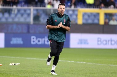 Cenova, İtalya. 18 Aralık 2019. İtalyan Serisi A. Uc Sampdoria, Juventus Fc 'e karşı. Juventus FC 'den Gianluigi Buffon.   