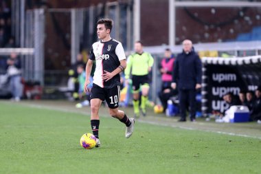 Cenova, İtalya. 18 Aralık 2019. İtalyan Serisi A. Uc Sampdoria, Juventus Fc 'e karşı. Juventus FC 'den Paulo Dybala.   