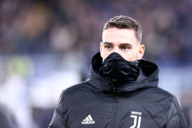 Cenova, İtalya. 18 Aralık 2019. İtalyan Serisi A. Uc Sampdoria, Juventus Fc 'e karşı. Juventus FC 'den Mattia De Sciglio.