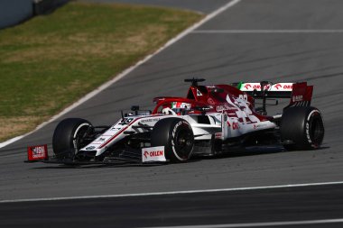 Barselona, İspanya. 19 Şubat 2020. Formula 1 sezon öncesi testi. Antonio Giovinazzi - Alfa Romeo Yarış C39 Ferrari pistte 