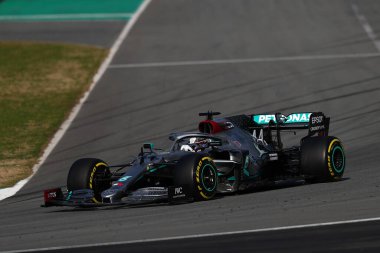 Barselona, İspanya. 19 Şubat 2020. Formula 1 sezon öncesi testi. Lewis Hamilton - Mercedes AMG Petronas F1 Ekibi Mercedes W11  