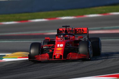 Barselona, İspanya. 19 Şubat 2020. Formula 1 sezon öncesi testi. Charles Leclerc - Scuderia Ferrari SF1000 