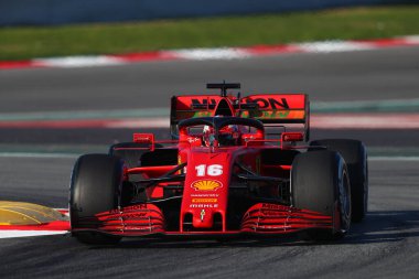 Barselona, İspanya. 19 Şubat 2020. Formula 1 sezon öncesi testi. Charles Leclerc - Scuderia Ferrari SF1000 
