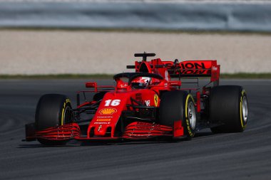 Barselona, İspanya. 19 Şubat 2020. Formula 1 sezon öncesi testi. Charles Leclerc - Scuderia Ferrari SF1000 