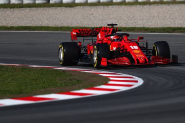 Barselona, İspanya. 19 Şubat 2020. Formula 1 sezon öncesi testi. Charles Leclerc - Scuderia Ferrari SF1000 