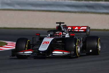 Barselona, İspanya. 19 Şubat 2020. Formula 1 sezon öncesi testi. Kevin Magnussen - Haas F1 Ekibi VF-20 