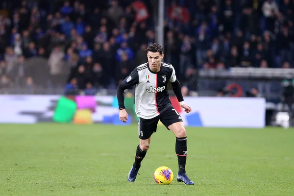 Genua Italien Dezember 2019 Italienische Serie Sampdoria Juventus Cristiano Ronaldo — Stockfoto