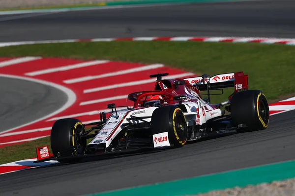 Barcellona Spagna Febbraio 2020 Test Pre Campionato Formula Robert Kubica — Foto Stock