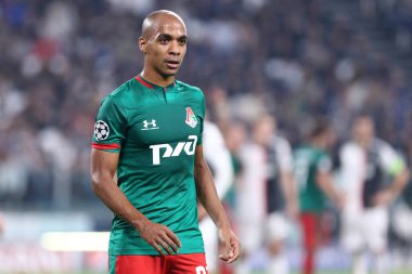 Torino, İtalya. 22 Ekim 2019. Uefa Şampiyonlar Ligi D Grubu. Juventus Fc, Lokomotiv Moskva 'ya karşı. Fc Lokomotiv Moskva 'dan Joao Mario.