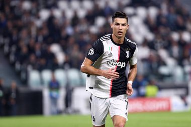 Torino, İtalya. 22 Ekim 2019. Uefa Şampiyonlar Ligi D Grubu. Juventus Fc, Lokomotiv Moskva 'ya karşı. Juventus FC 'den Cristiano Ronaldo.   