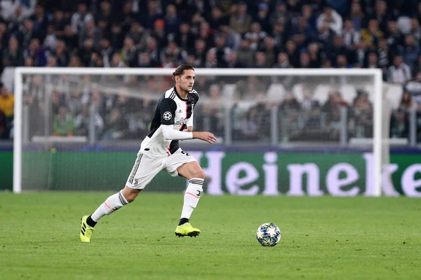 Torino, İtalya. 22 Ekim 2019. Uefa Şampiyonlar Ligi D Grubu. Juventus Fc, Lokomotiv Moskva 'ya karşı. Juventus FC 'den Adrien Rabiot.   